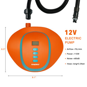 High Pressure Electric Pump For Paddle Board - Battery Powered - Australia