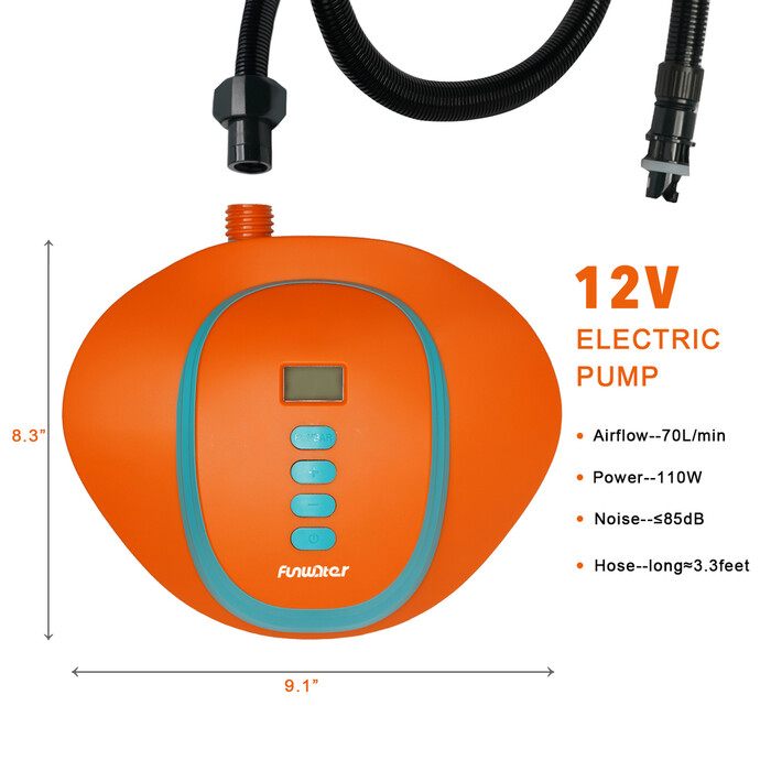 High Pressure Electric Pump For Paddle Board - Battery Powered - Australia