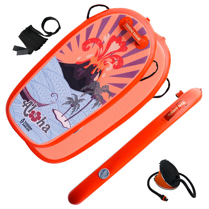 Kid Inflatable Paddle Board Bodyboard - Orange - Australia