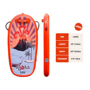 Kid Inflatable Paddle Board Bodyboard - Orange - Australia