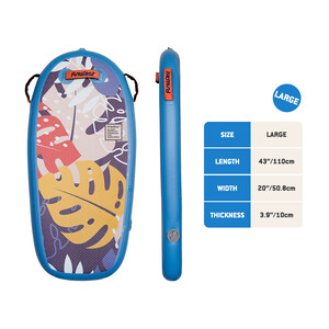 Kid Inflatable Paddle Board Bodyboard - Blue Leaves - Australia