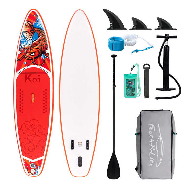 Inflatable Surfing Paddle Board 11' - Sup Koi Orange - Australia