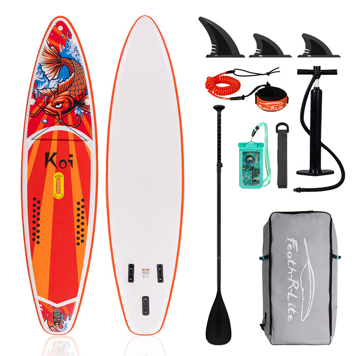 Inflatable Surfing Paddle Board 11'6" - Sup Koi Orange - Australia