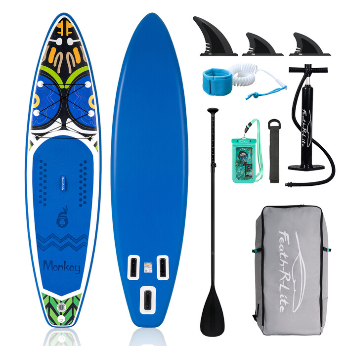 Inflatable Surfing Paddle Board 11' - Monkey Blue - Australia