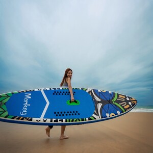 Inflatable Surfing Paddle Board 11'6" - Monkey Blue - Australia