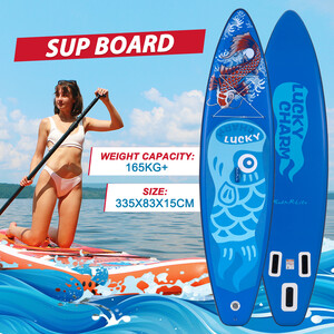 Inflatable Surfing Paddle Board 11' - Lucky Blue - Australia