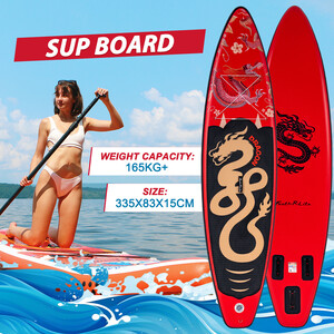 Inflatable Surfing Paddle Board 11' - Red Dragon - Australia